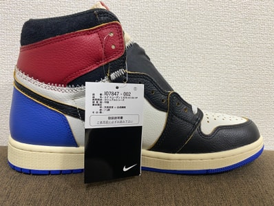 fragment design × UNION × Nike Air Jordan 1 High OG "Black/Varsity Red"