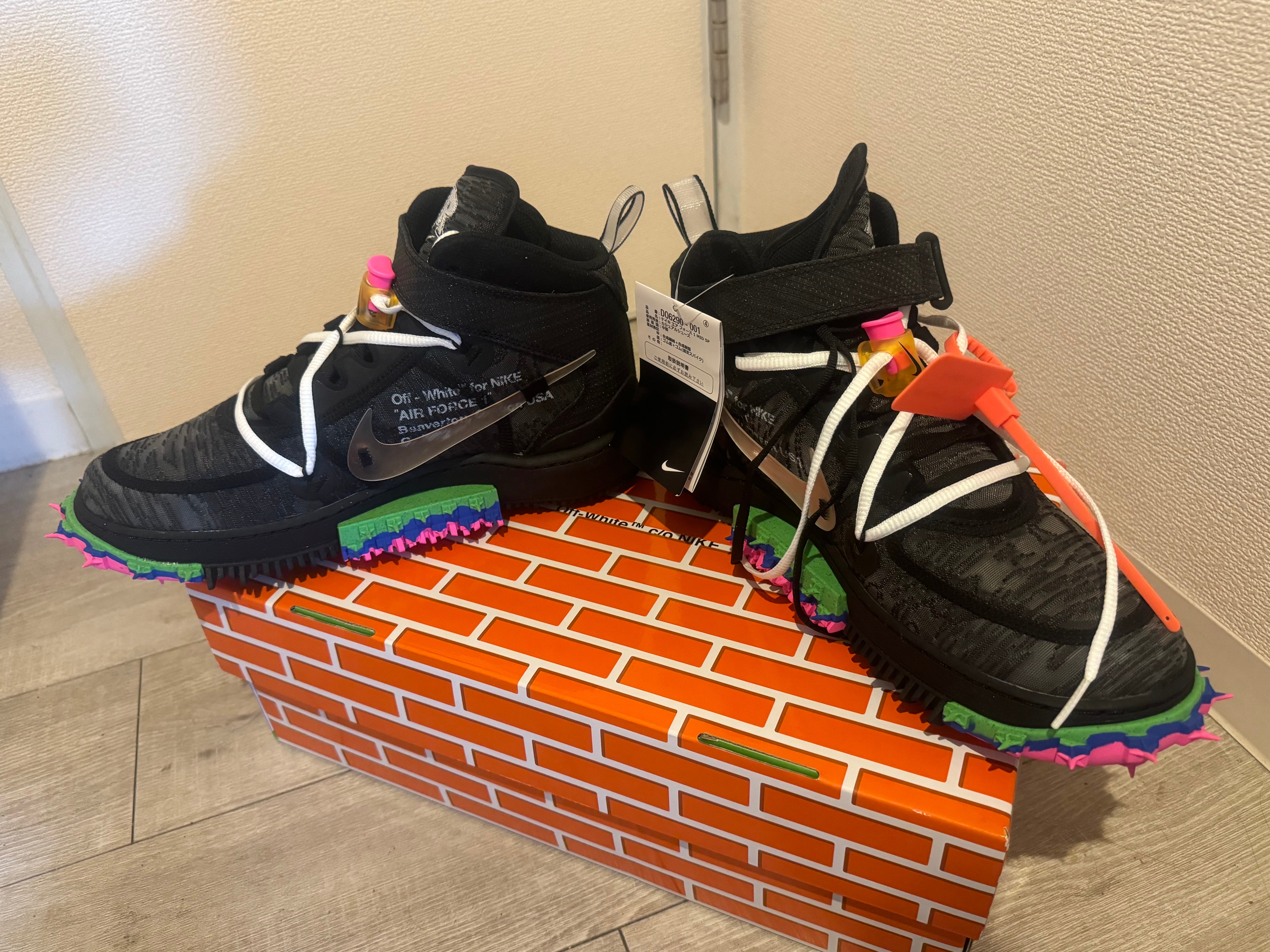 Off-White × Nike Air Force 1 Mid "Black"