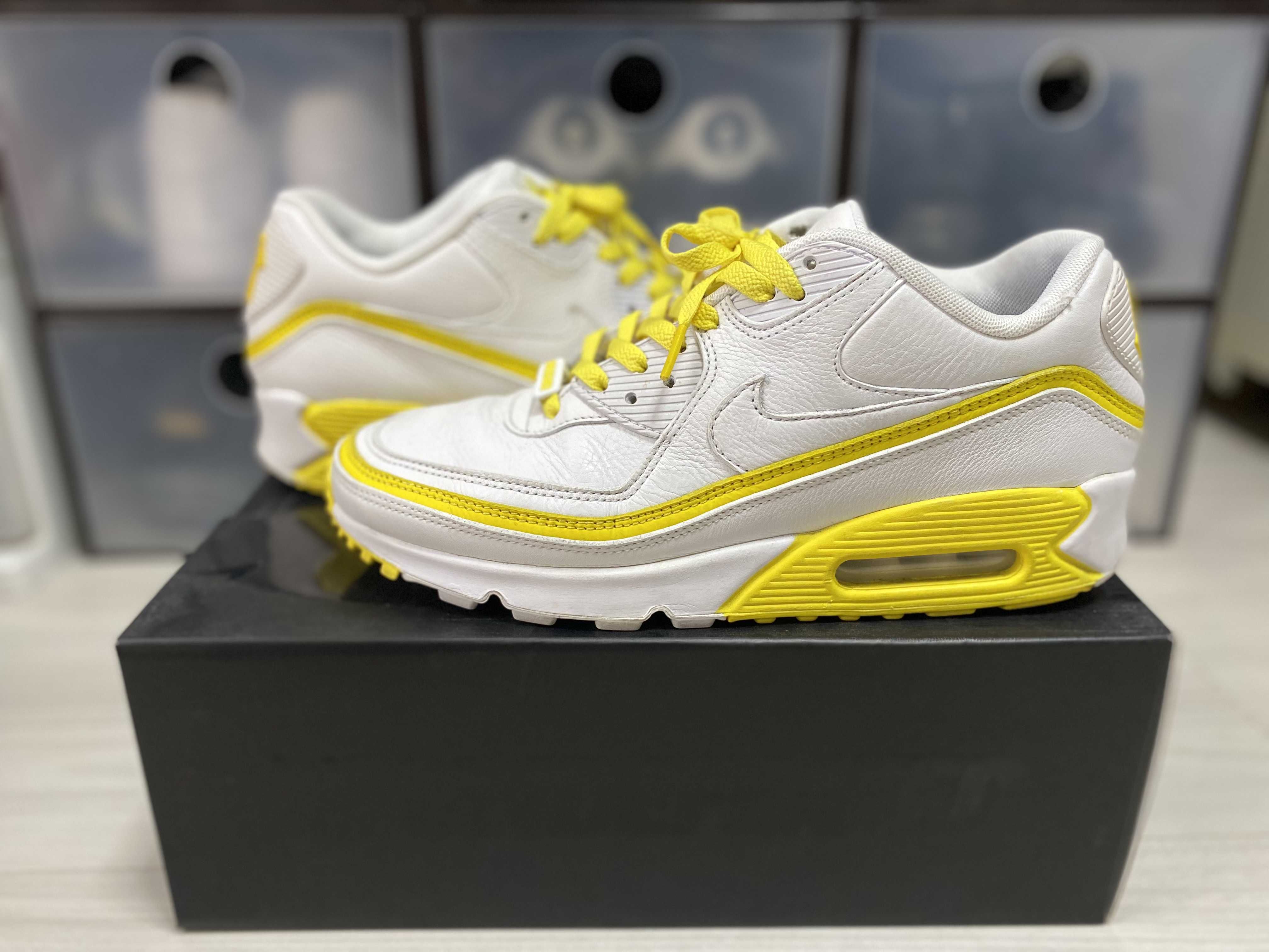 UNDEFEATED × Nike Air Max 90 "White Optic Yellow"
