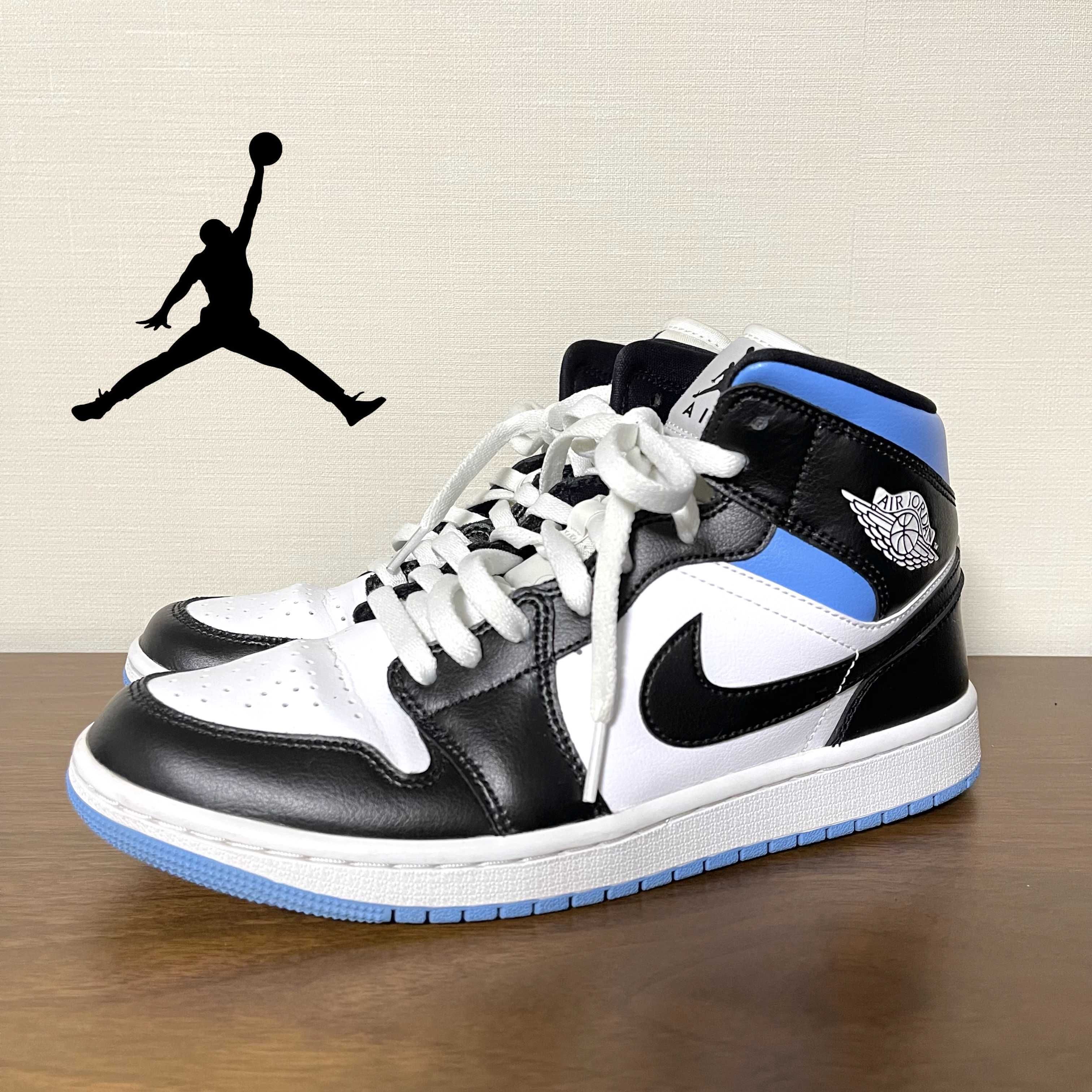 Nike Women's Air Jordan 1 Mid "Black/University Blue"