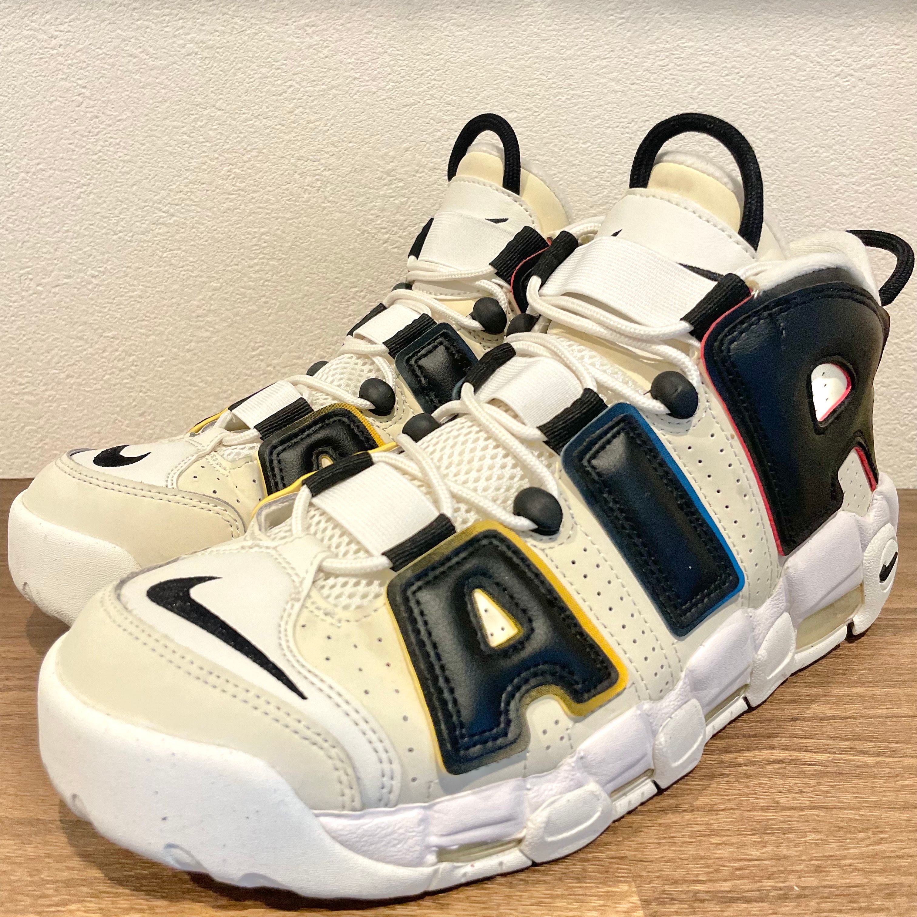 NIKE エアモアアップテンポ 26cm 白 モアテン NIKE AIR MORE UPTEMPO LOW WHITE/WHITE （ナイキ エア モア
