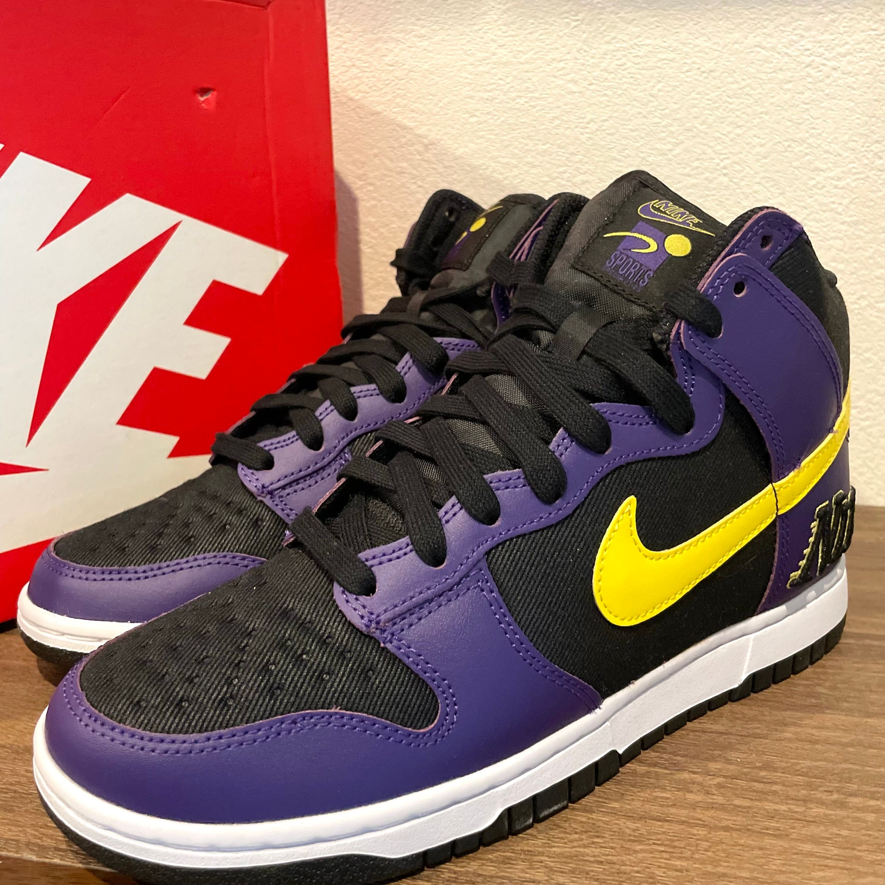 ダンク ハイ EMB レイカーズ NIKE DUNK HIGH EMB LAKERS 正規品 ダンク ハイ EMB レイカーズ NIKE DUNK HIGH EMB LAKERS