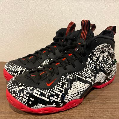 Nike Air Foamposite One "Sail/Black/Habanero Red"