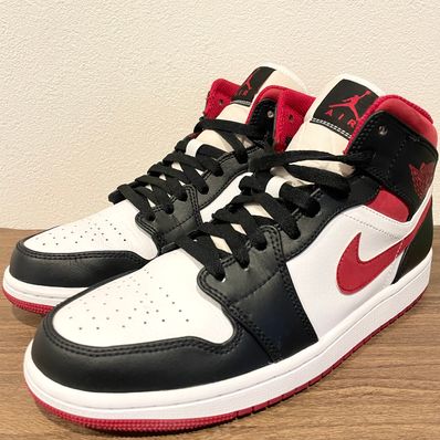 Nike Air Jordan 1 Mid "White/Gym Red Black"