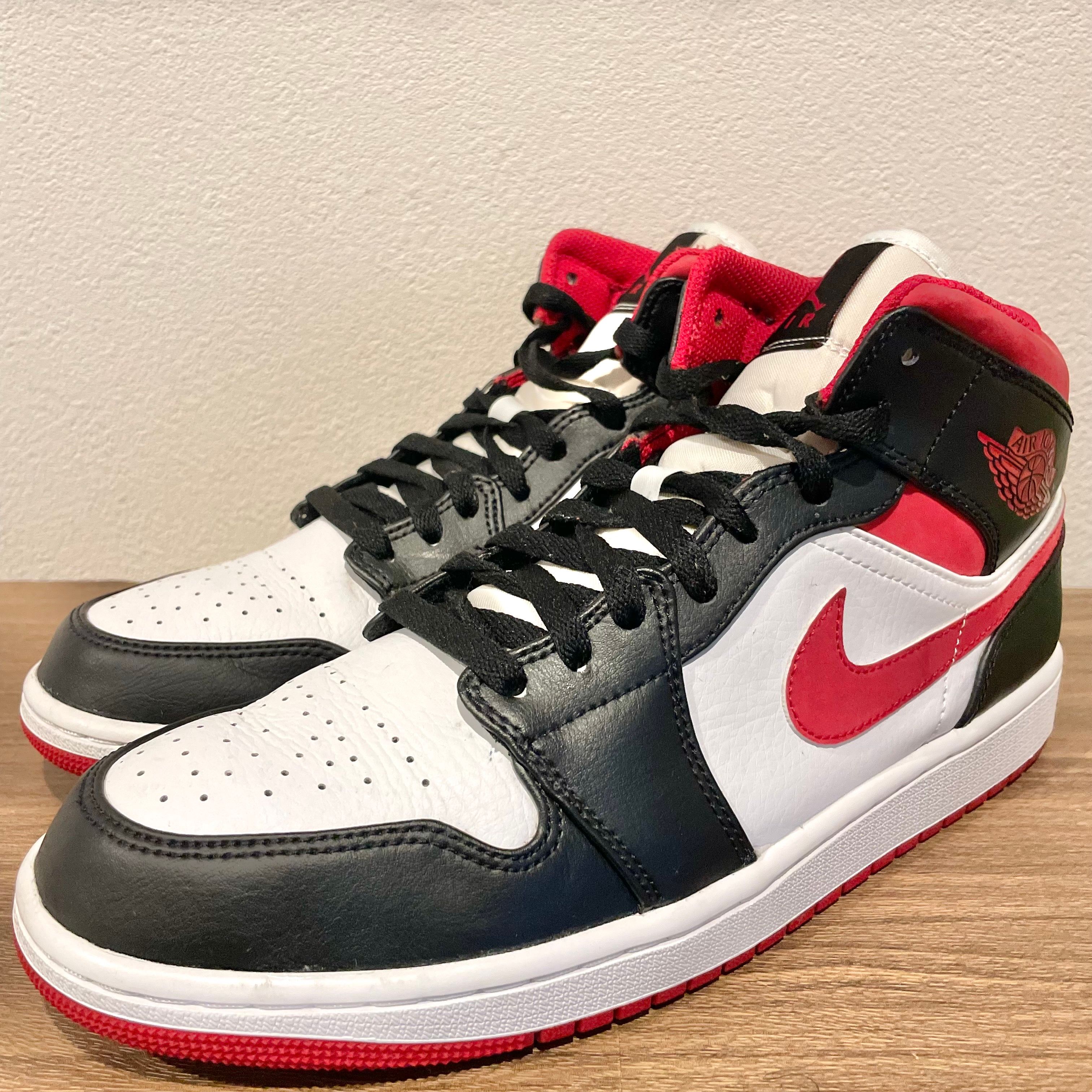 Nike Air Jordan 1 Mid "White/Gym Red Black"