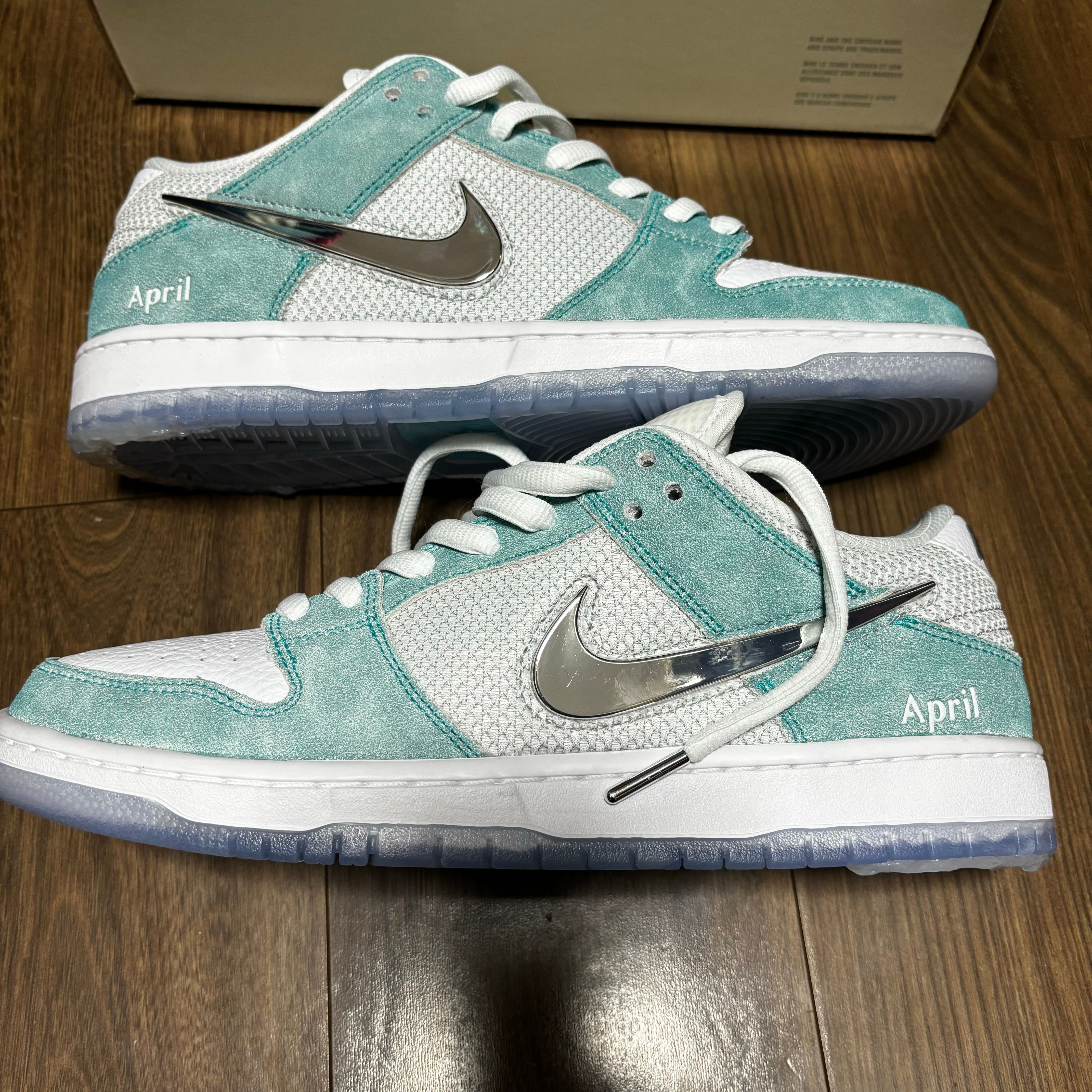 APRIL SKATEBOARDS × Nike SB Dunk Low Pro QS "White and Multi-Color"