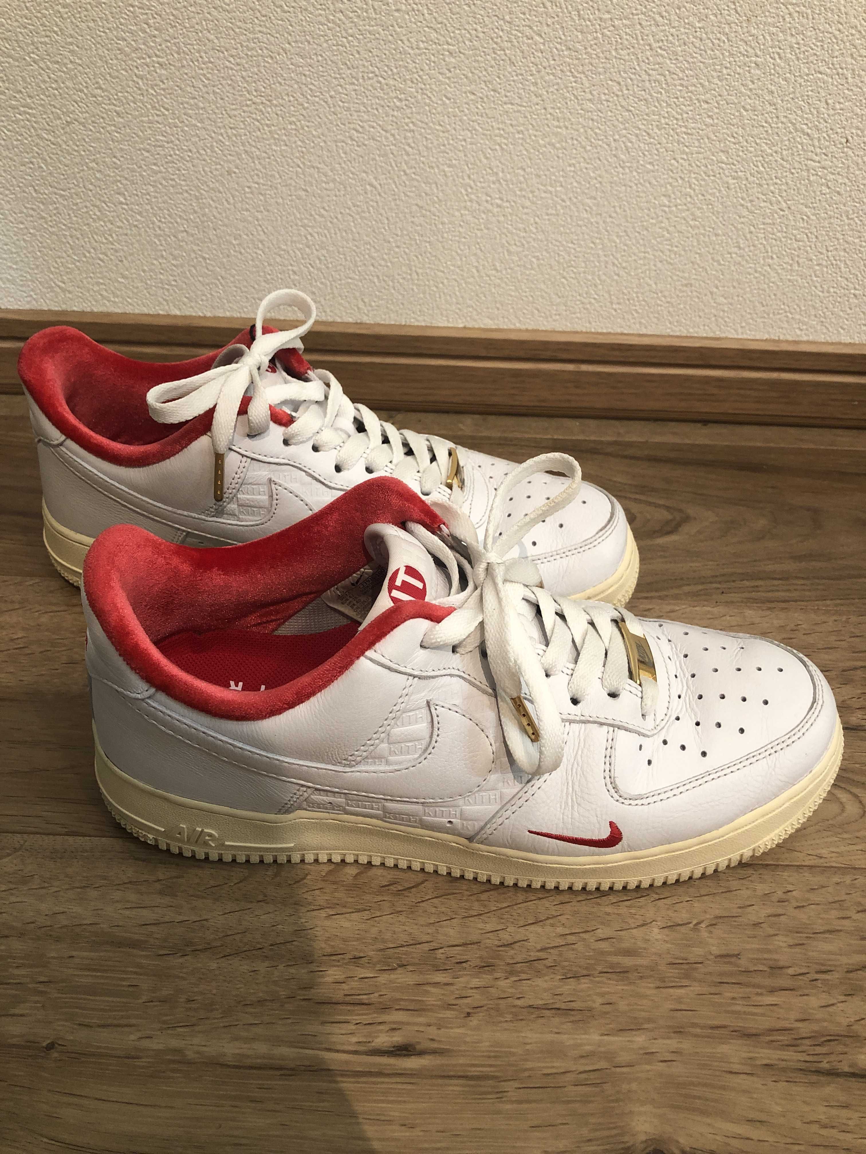 KITH × Nike Air Force 1 Low "White/Red"