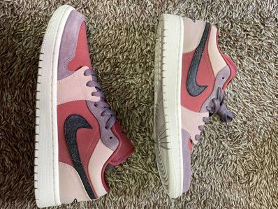 Nike Women's Air Jordan 1 Low "Canyon Rust/Black-Purple Smoke"