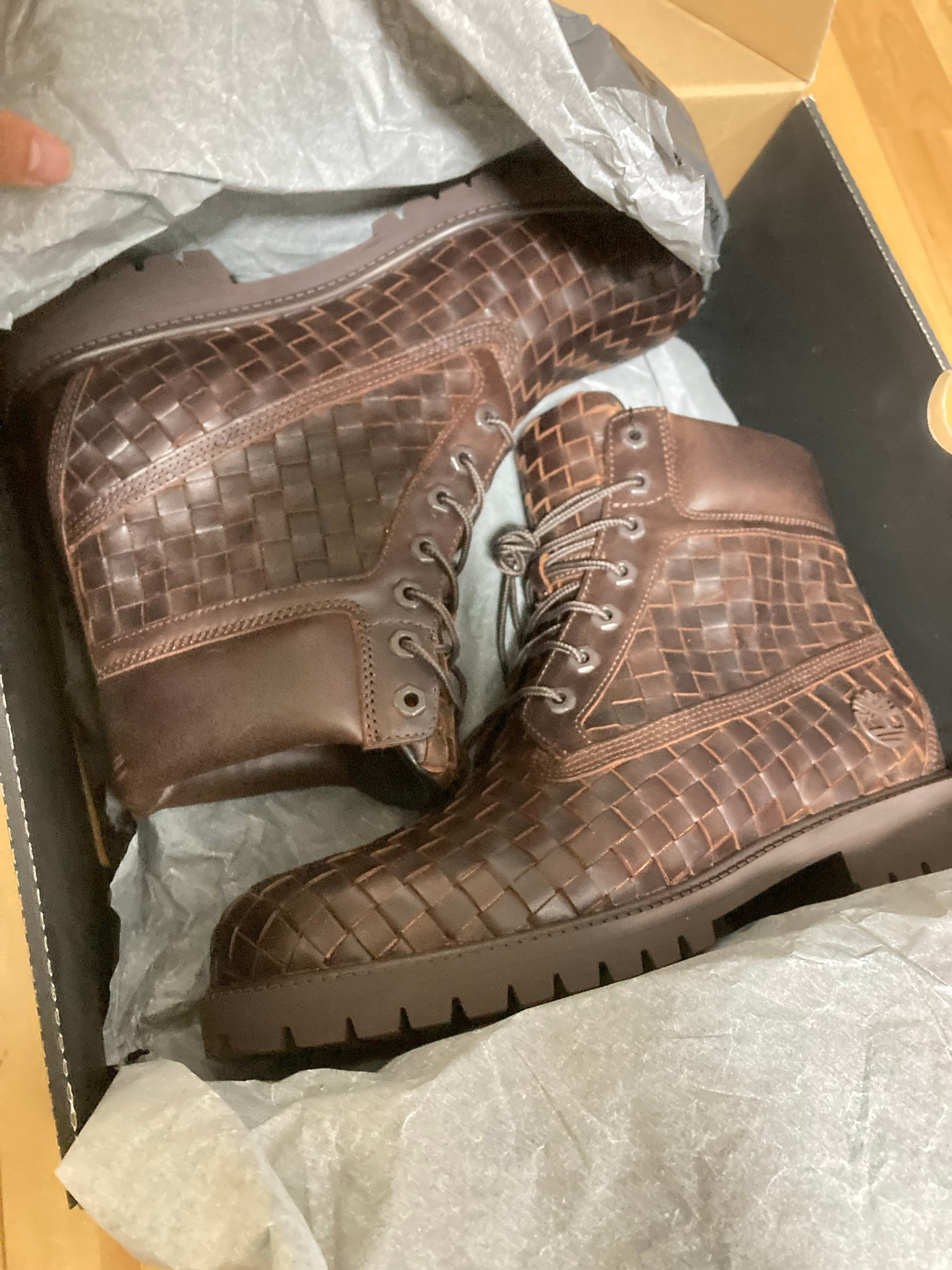 Timberland 6inch Premium Boot Woven "Dark Brown"