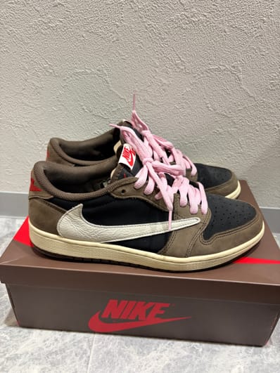 Travis Scott × Nike Air Jordan 1 Low OG SP-T "Black/Dark Mocha"
