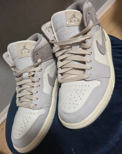 Nike Women's Air Jordan 1 Mid "Light Iron Ore/Enigma Stone"