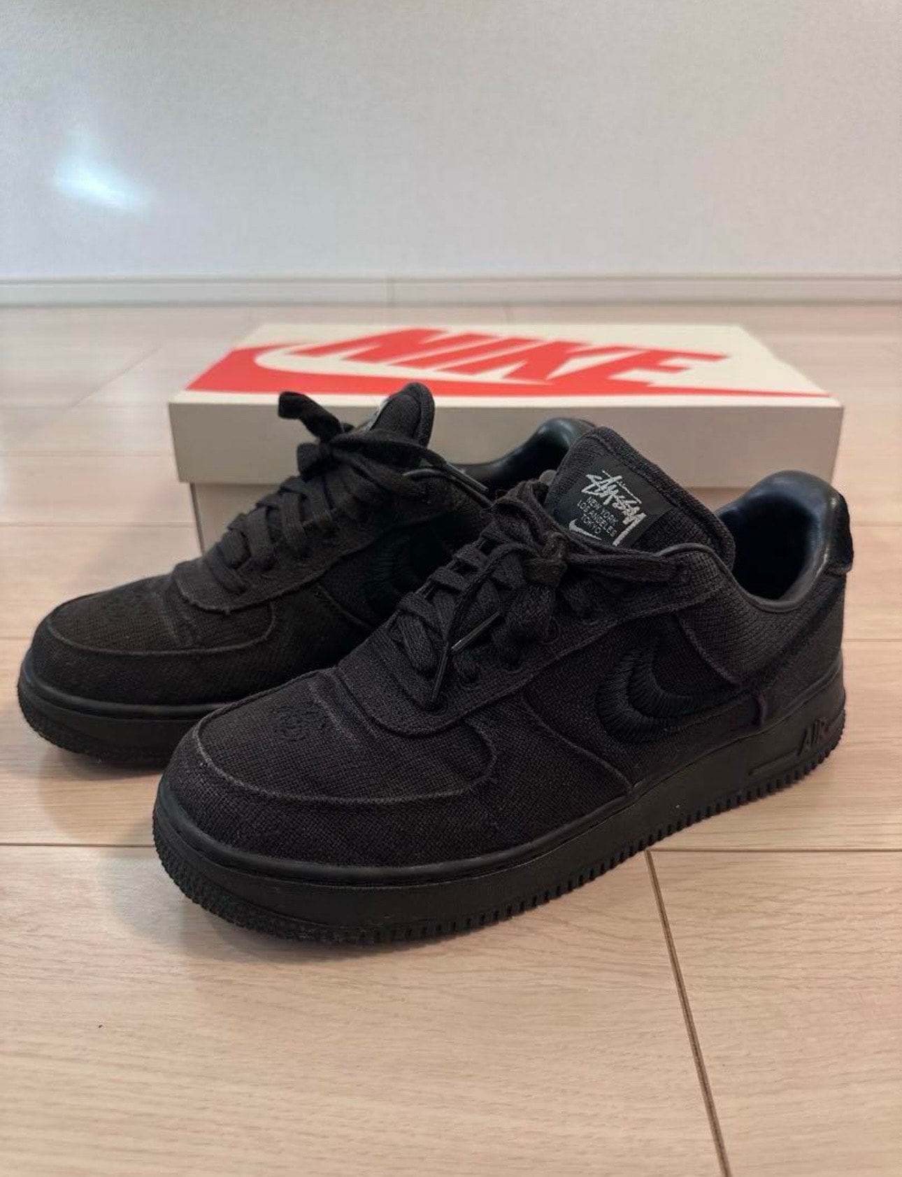 Stussy × Nike Air Force 1 Low "Triple Black"