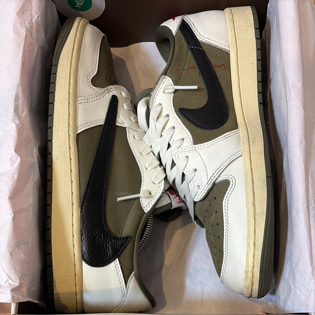 Travis Scott × Nike Air Jordan 1 Low OG SP "Reverse Olive"