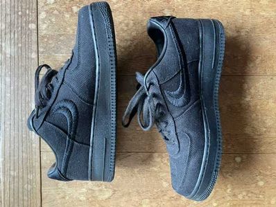 Stussy × Nike Air Force 1 Low "Triple Black"