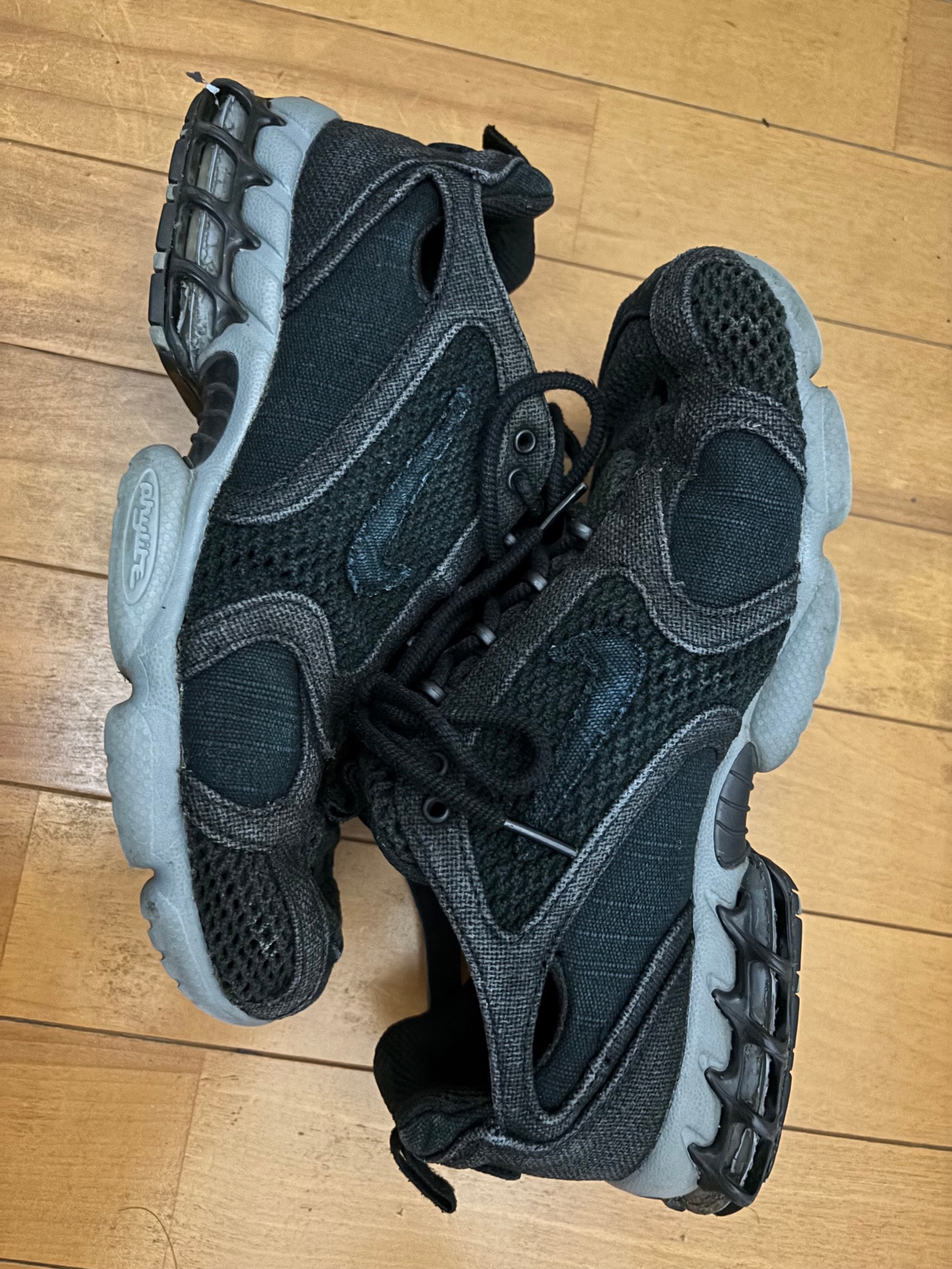 Stussy × Nike Air Zoom Spiridon Cage 2 "Black"