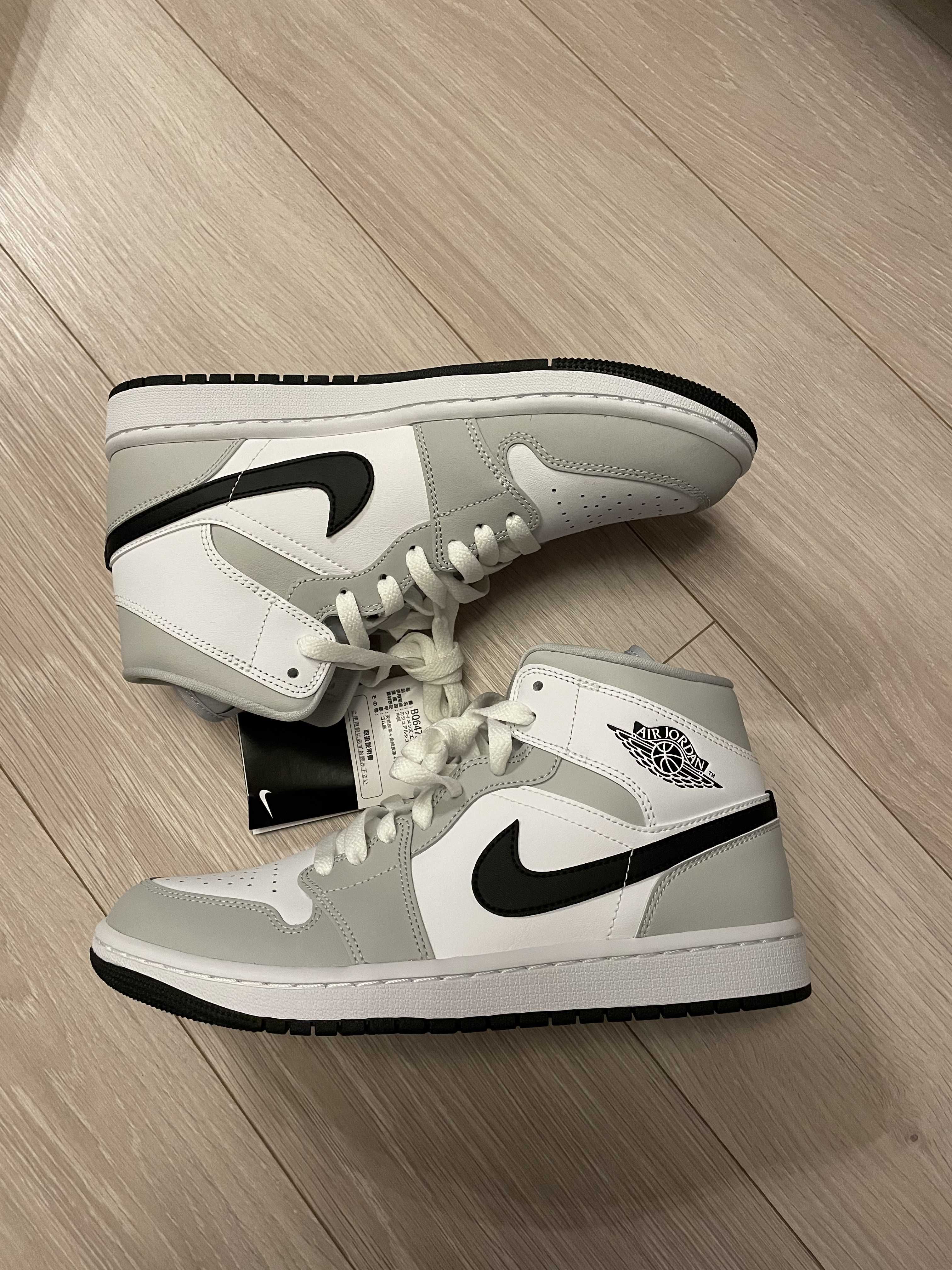 Nike Women's Air Jordan 1 Mid "Grey Fog/White/Black"
