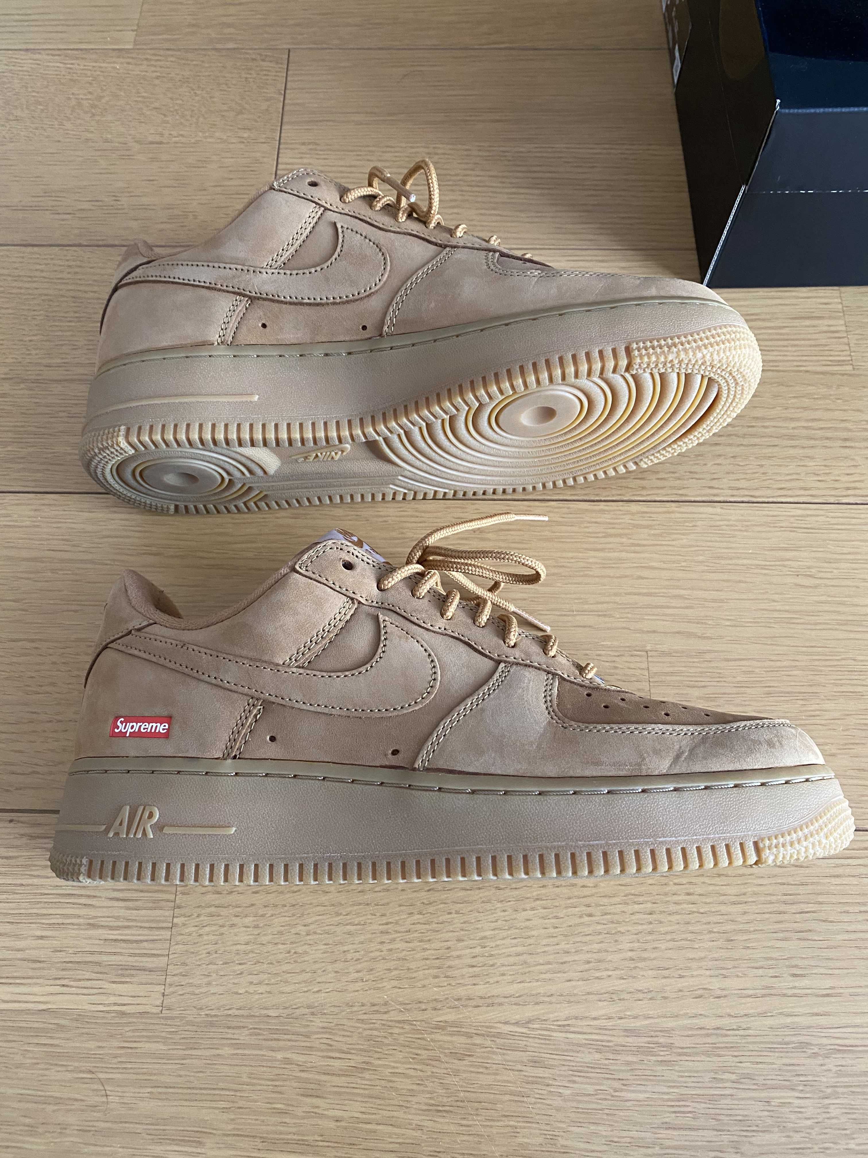Supreme × Nike Air Force 1 Low "Flax/Wheat"