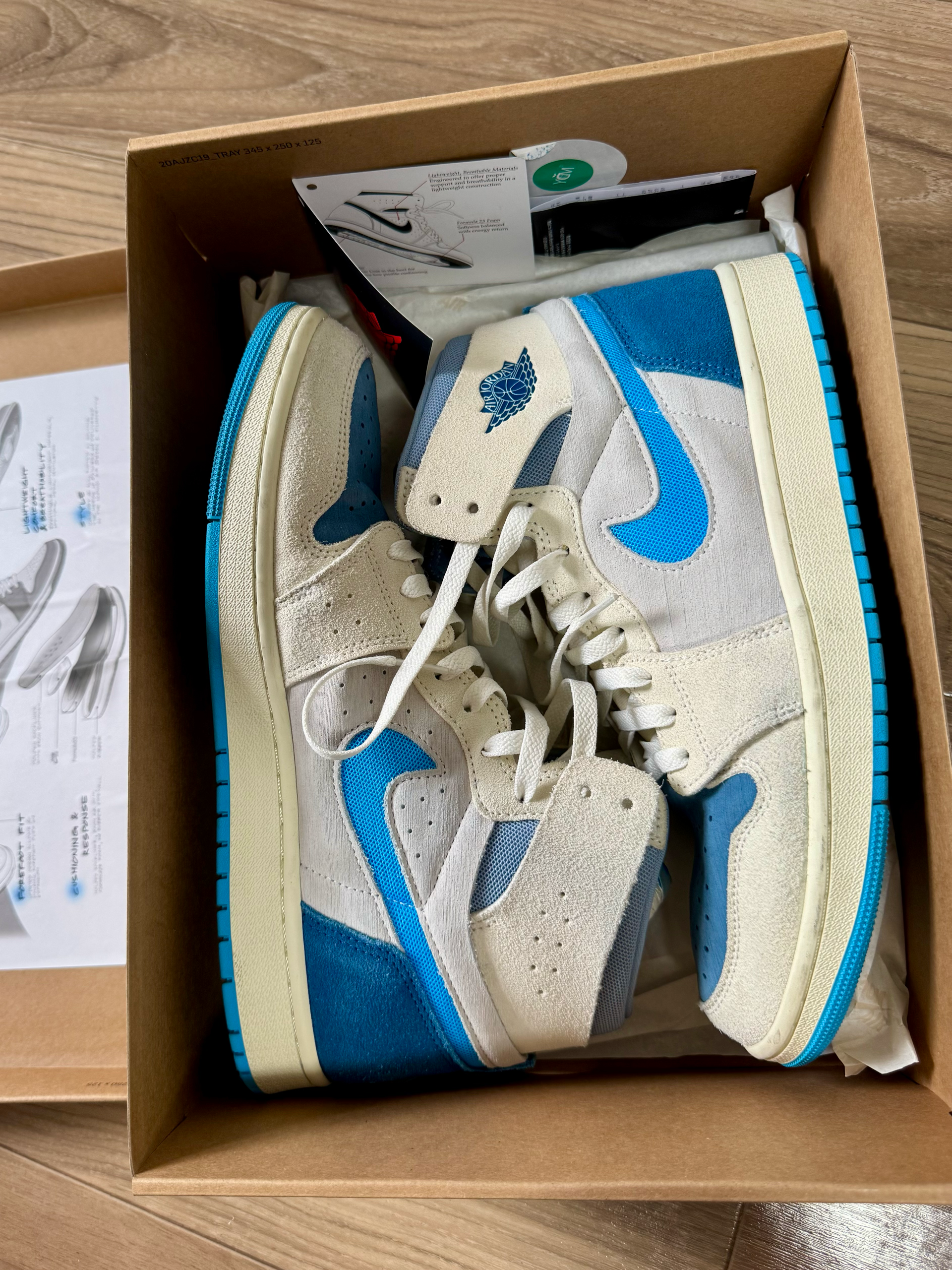 Nike Air Jordan 1 Zoom CMFT 2 "Dark Powder Blue"