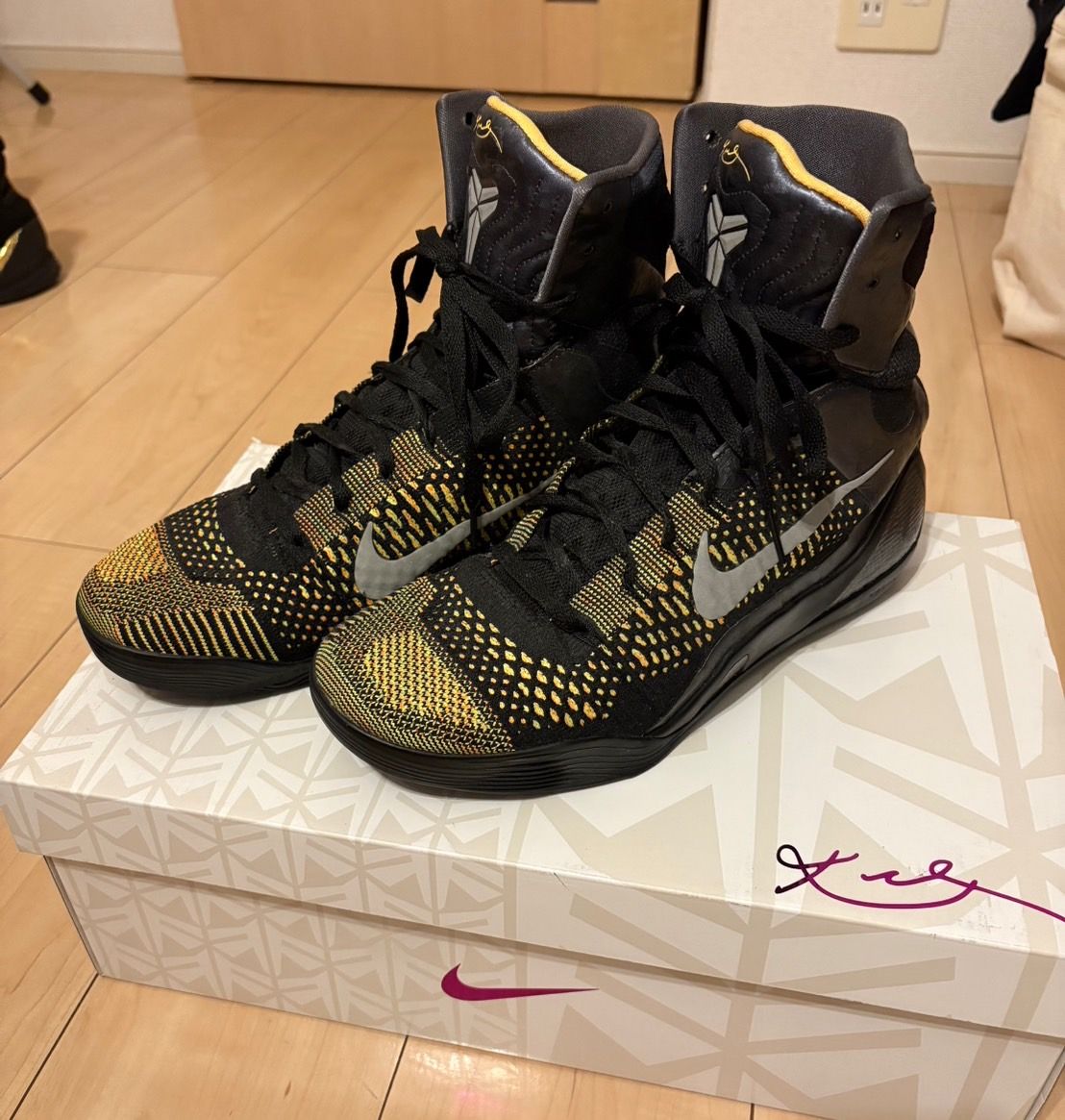 美品箱ありナイキコービー9Elite High 27.5cmインスピレーション 美品箱ありナイキコービー9Elite High 27.5cmインスピレーション