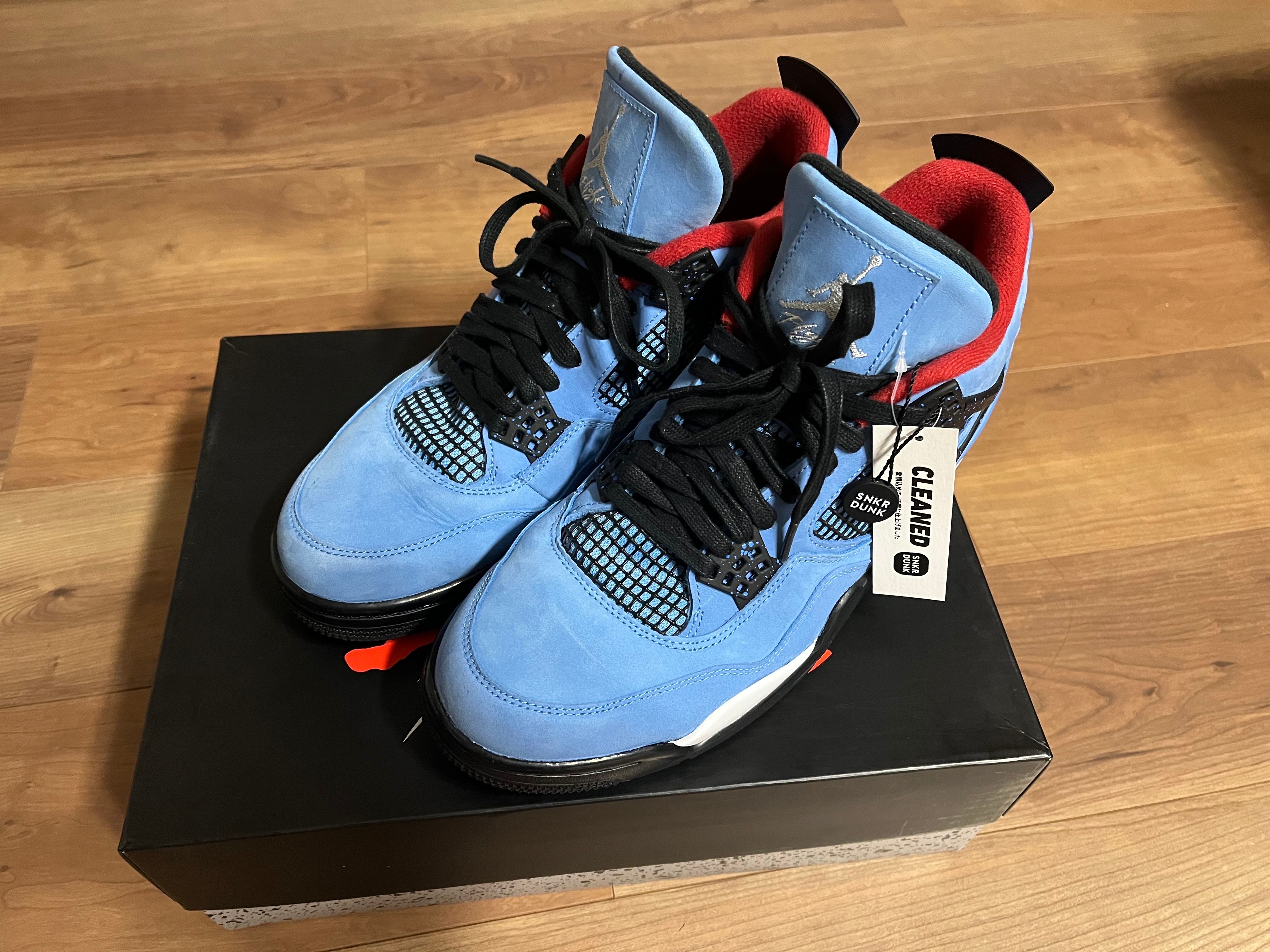 Travis Scott × Nike Air Jordan 4 Retro Cactus Jack "University Blue"