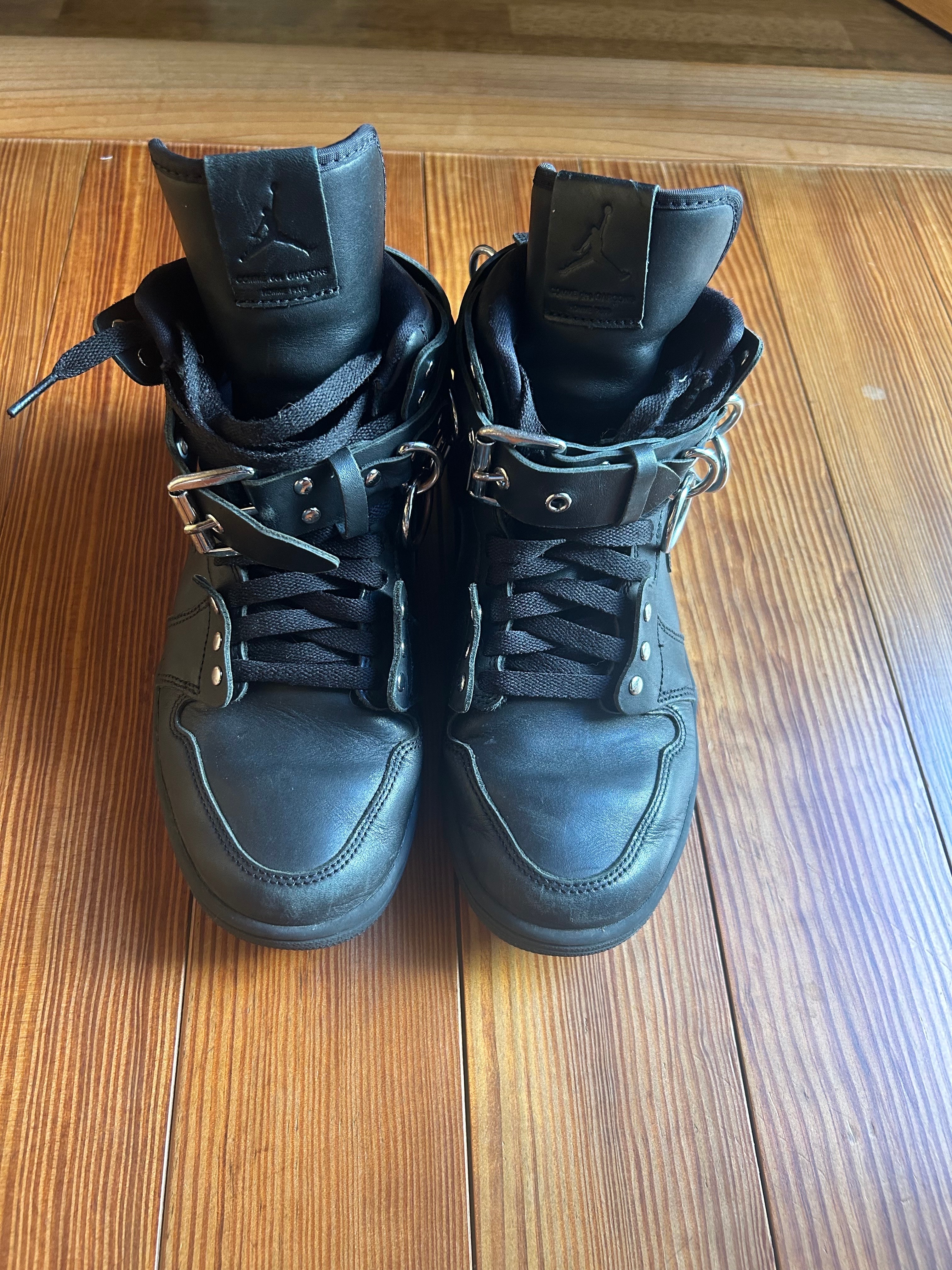 COMME des GARCONS × Nike Air Jordan 1 High "Black"