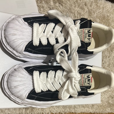 Maison MIHARA YASUHIRO BLAKEY OG Sole Canvas Low-top Sneaker "Black" (A08FW735)