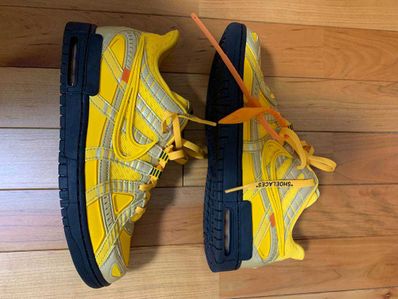 Off-White × Nike Air Rubber Dunk "University Gold"
