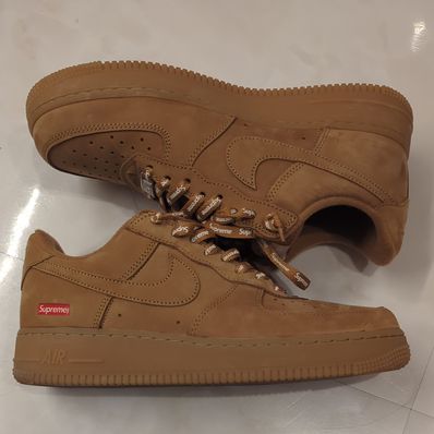 Supreme × Nike Air Force 1 Low "Flax/Wheat"