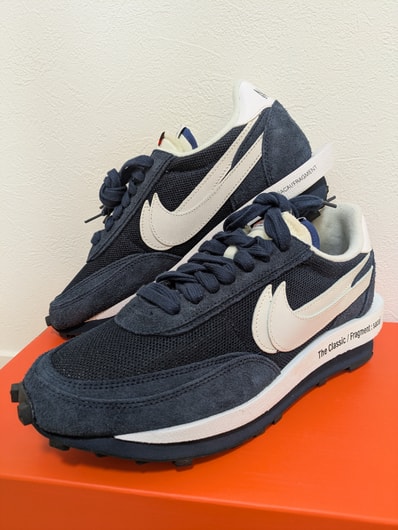 fragment design × sacai × Nike LD Waffle "Blackended Blue"