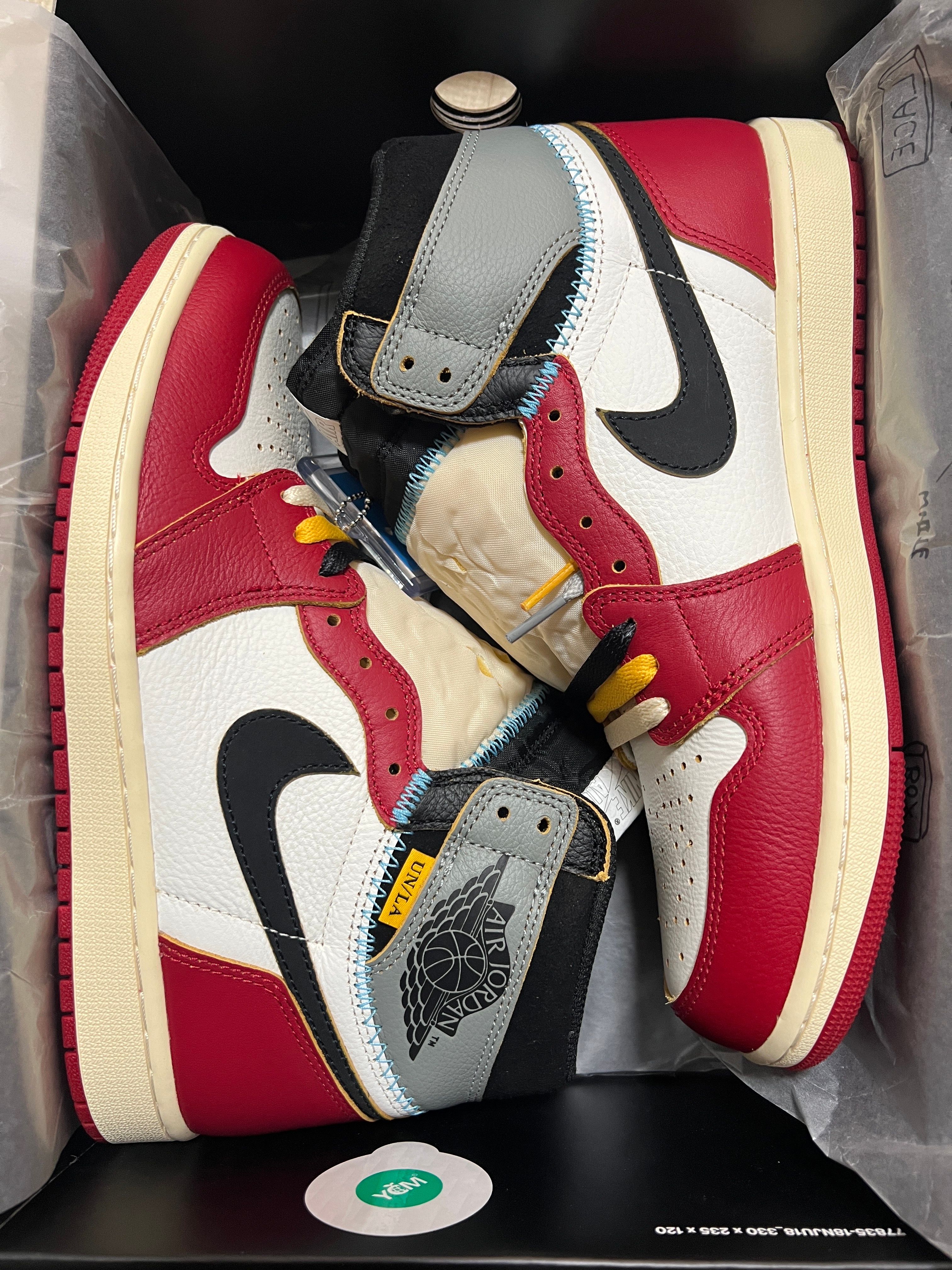 UNION × Nike Air Jordan 1 Retro High OG "Chicago/Shadow"