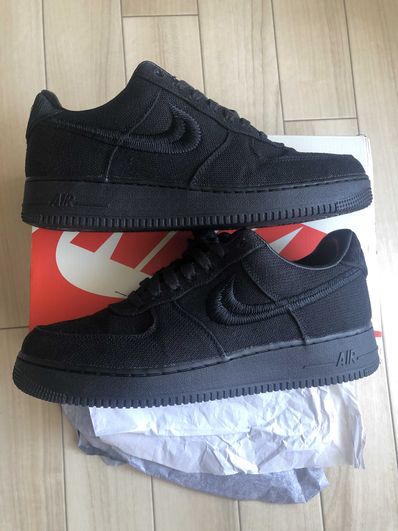 Stussy × Nike Air Force 1 Low "Triple Black"