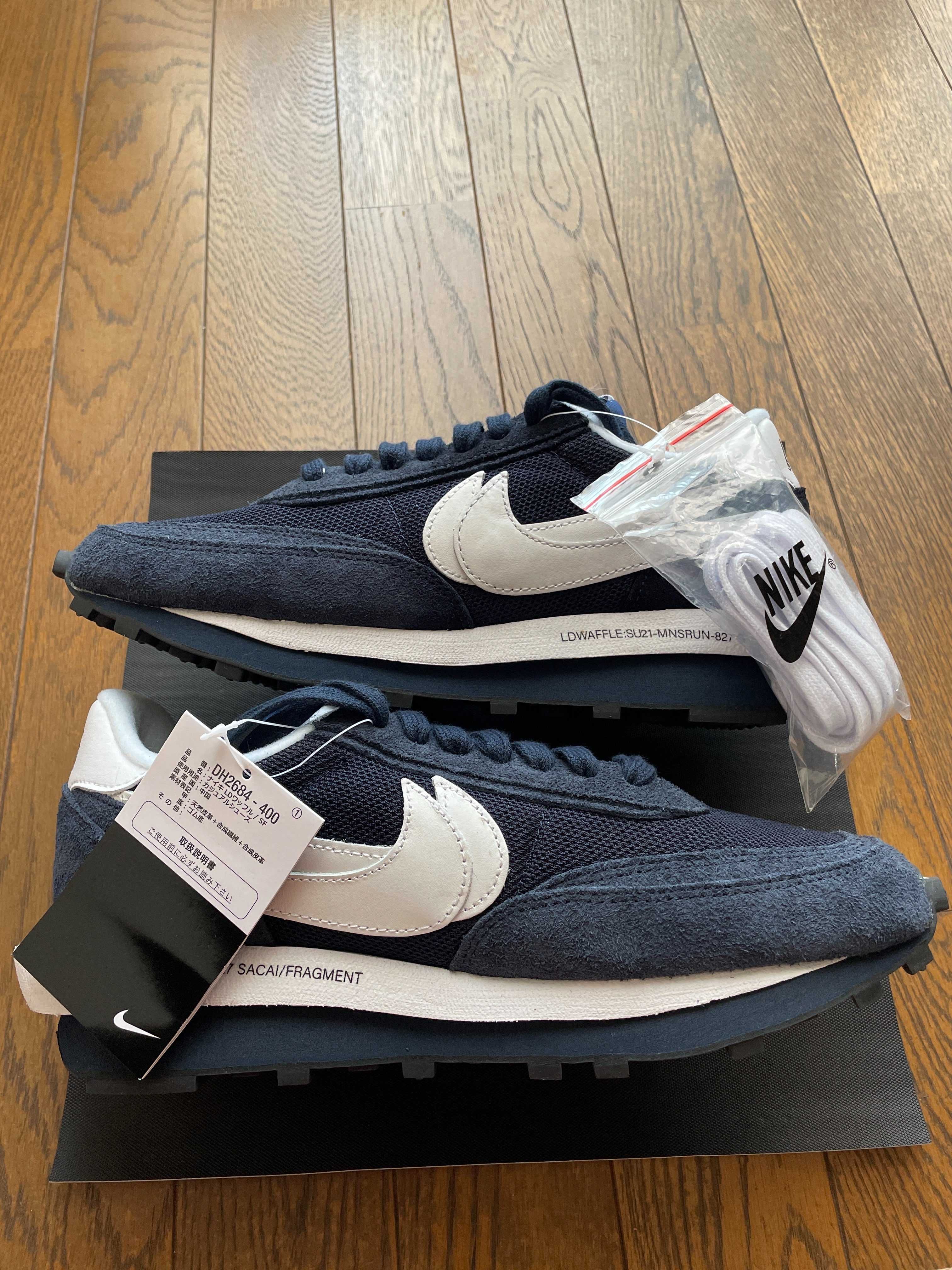 Fragment × sacai × Nike LD Waffle "Blackended Blue"