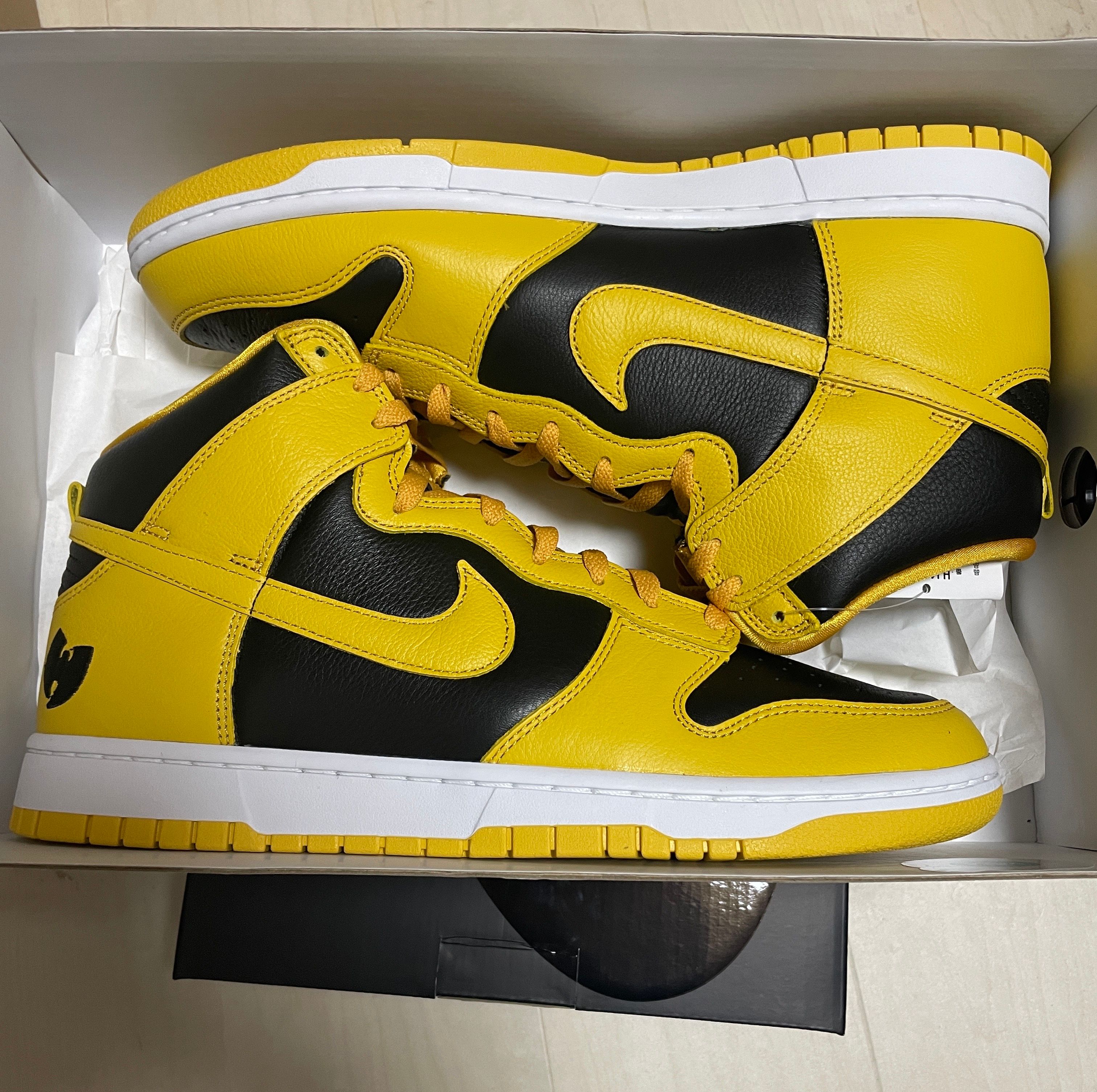 Wu-Tang Clan × Nike Dunk High Retro PRM "Black and Pollen"