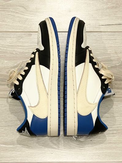Travis Scott × fragment design × Nike Air Jordan 1 Low OG SP "Military Blue"