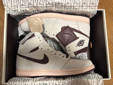 A Ma Maniere × Nike Air Jordan 1 Retro High OG "Sail and Burgundy"