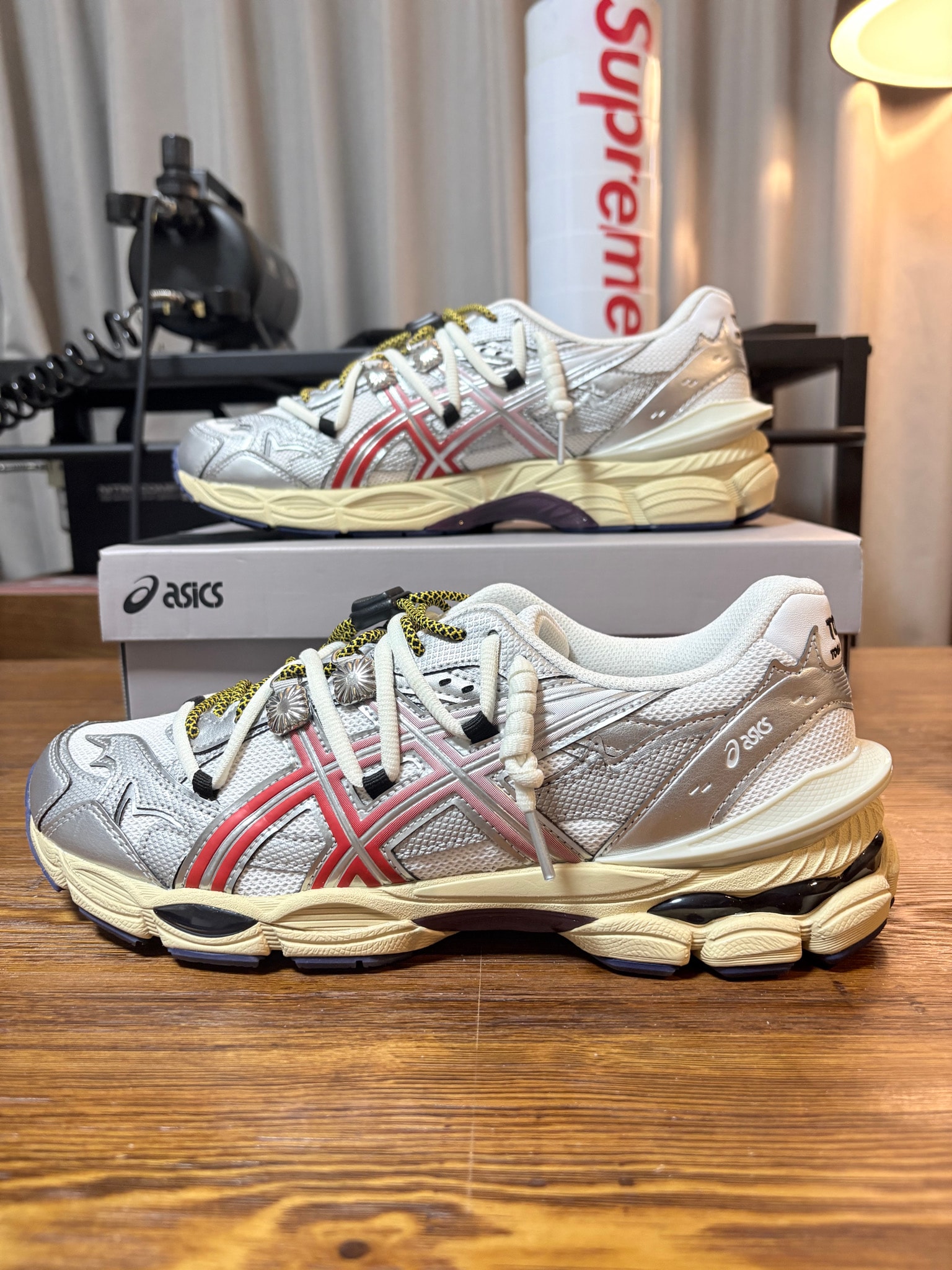 TOGA × Asics Gel-Cumulus 16 TG "White/Red Pure Silver"