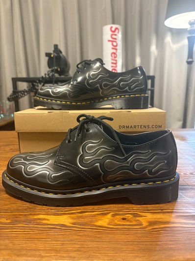 Dr.Martens 1461 Inferno 3 Hole Shoes "Silver/Arcadia"