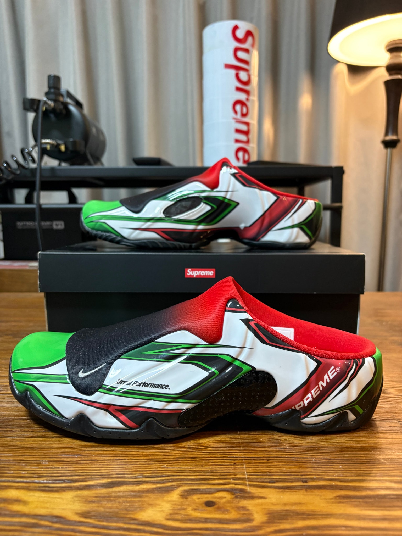 Supreme × Nike Clogposite SP "White/Red/Green"