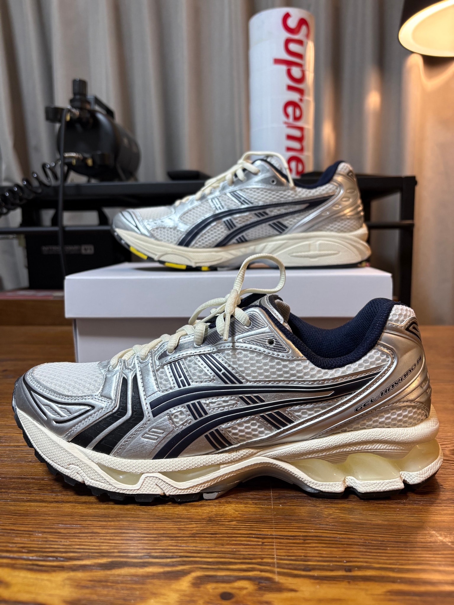 JJJJound × Asics Gel-Kayano 14 "White/Midnight"