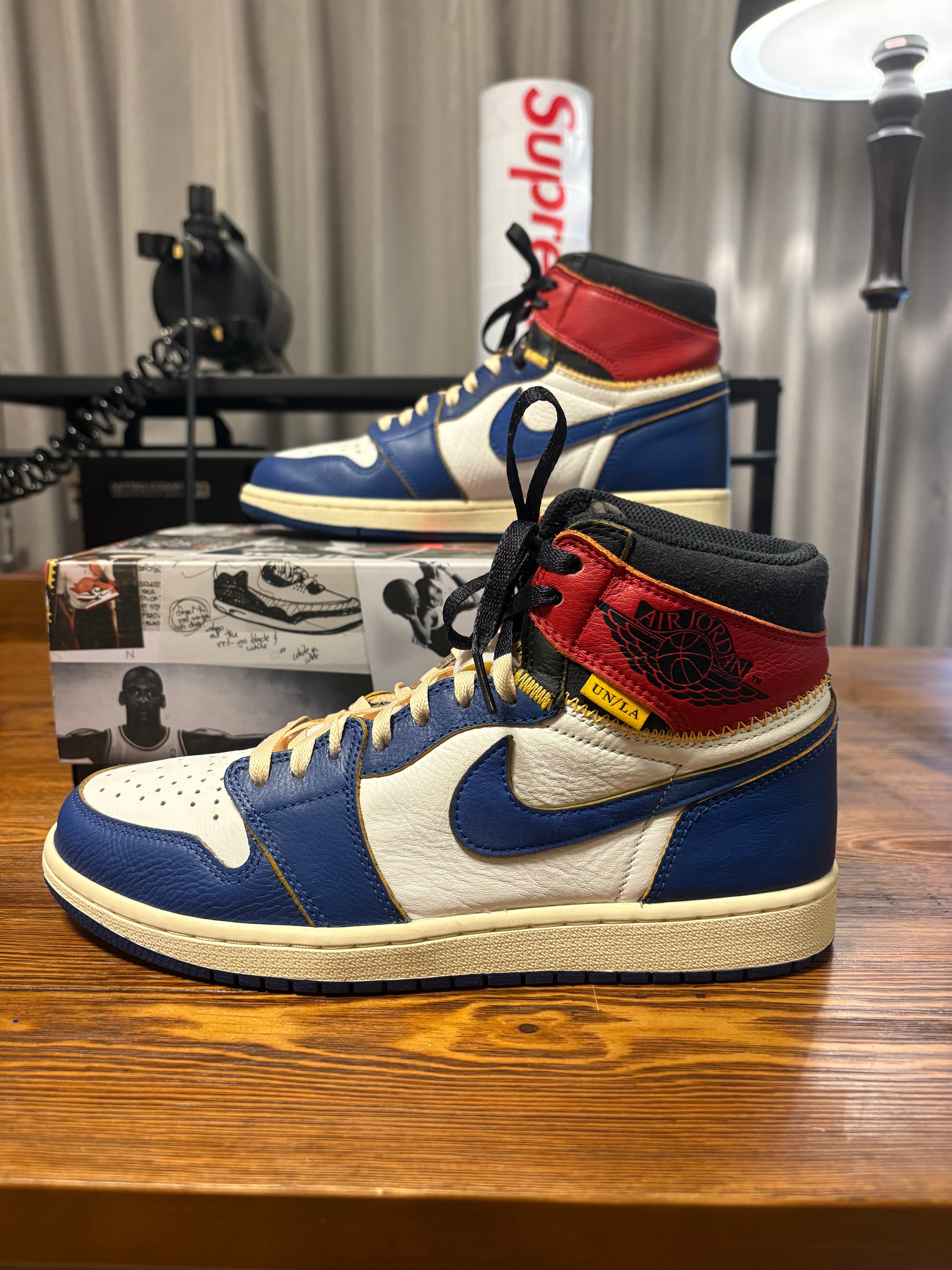 UNION × Nike Air Jordan 1 Retro High OG NRG "Storm Blue/Varsity Red"