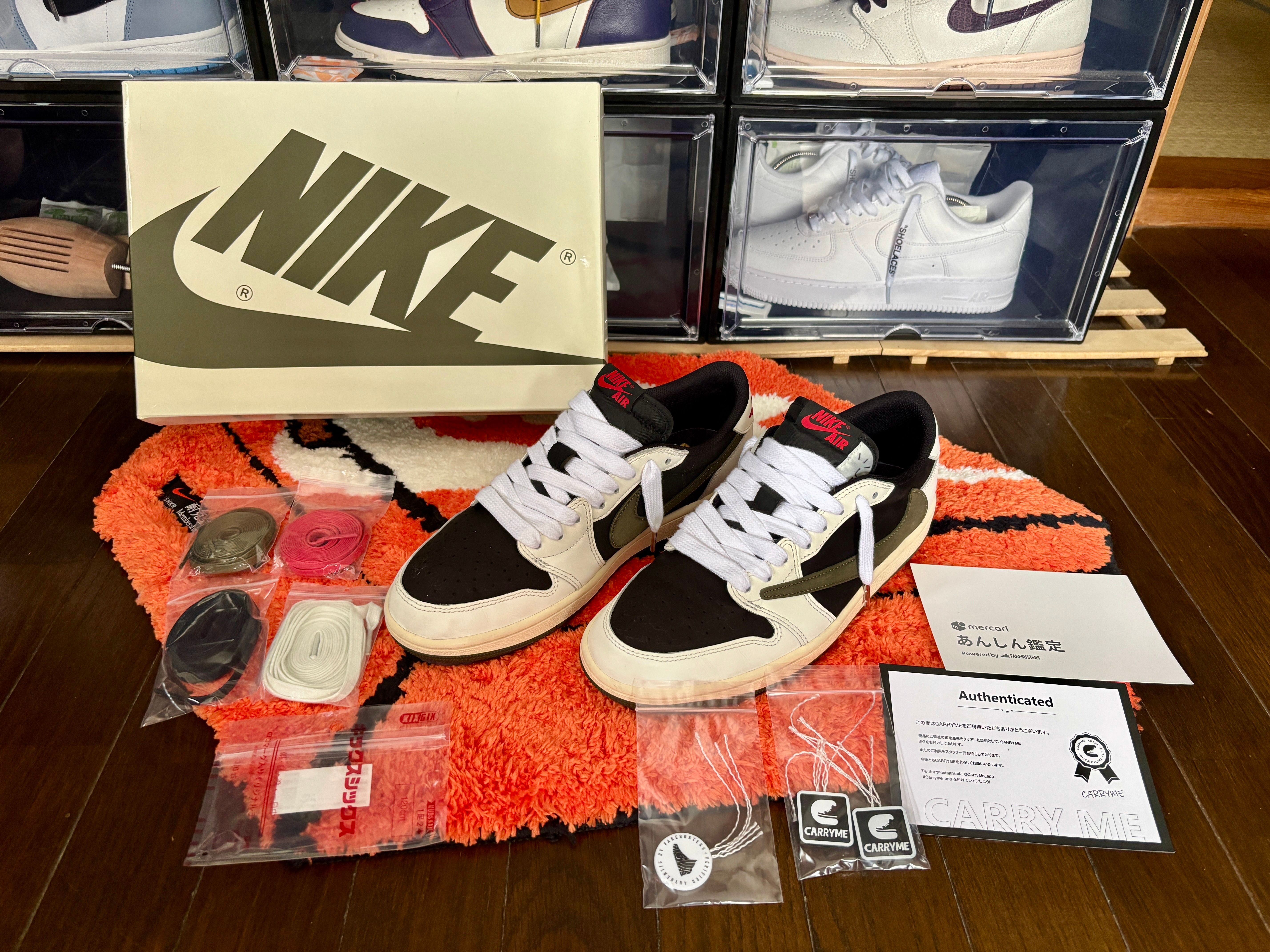 Travis Scott × Nike Women's Air Jordan 1 Low OG "Medium Olive"