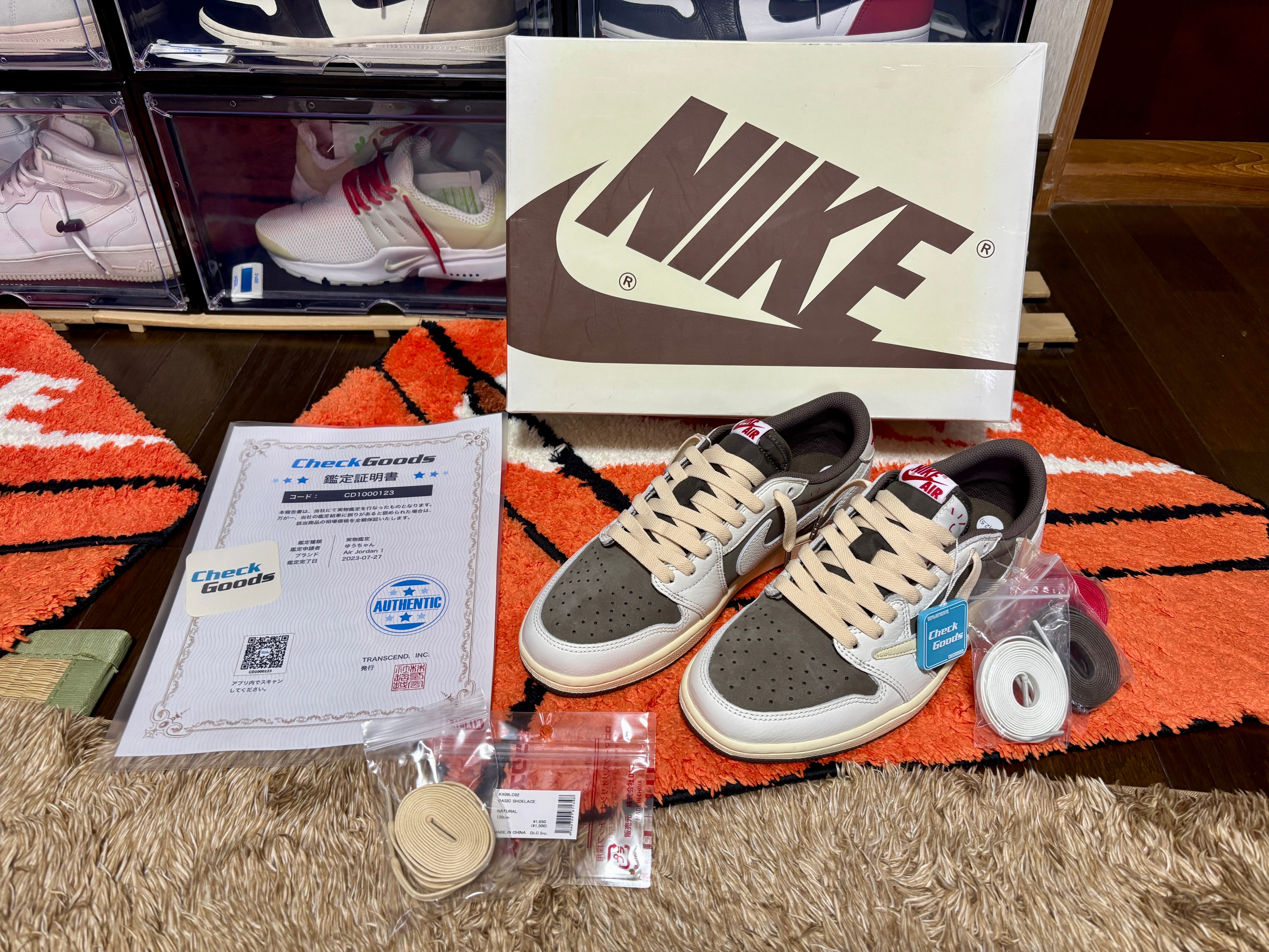 Travis Scott × Nike Air Jordan 1 Low OG SP "Reverse Mocha/Sail and Ridgerock"