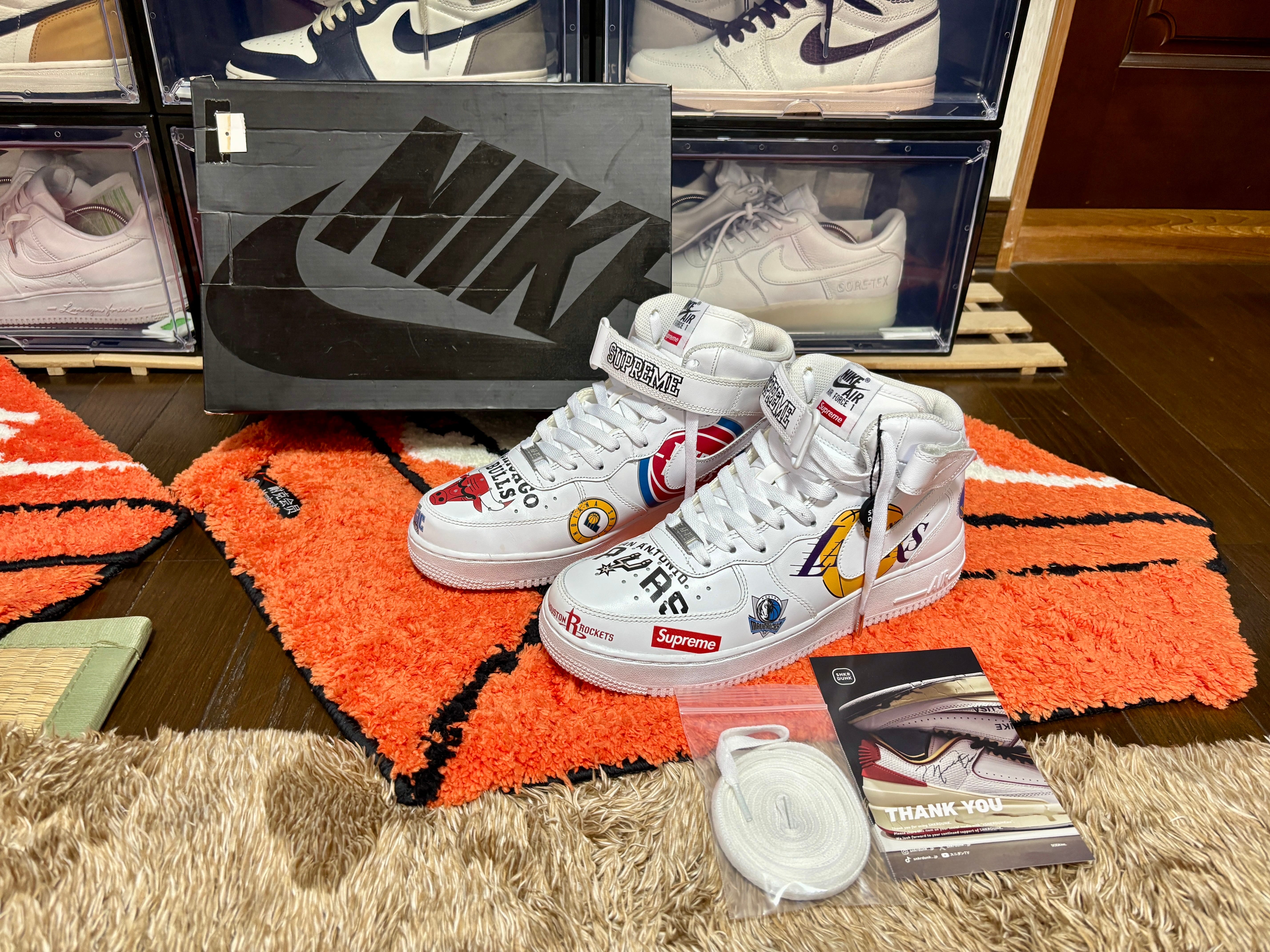 シュプリーム × NBA × ナイキ エアフォース1 ミッド ’07 "ホワイト"