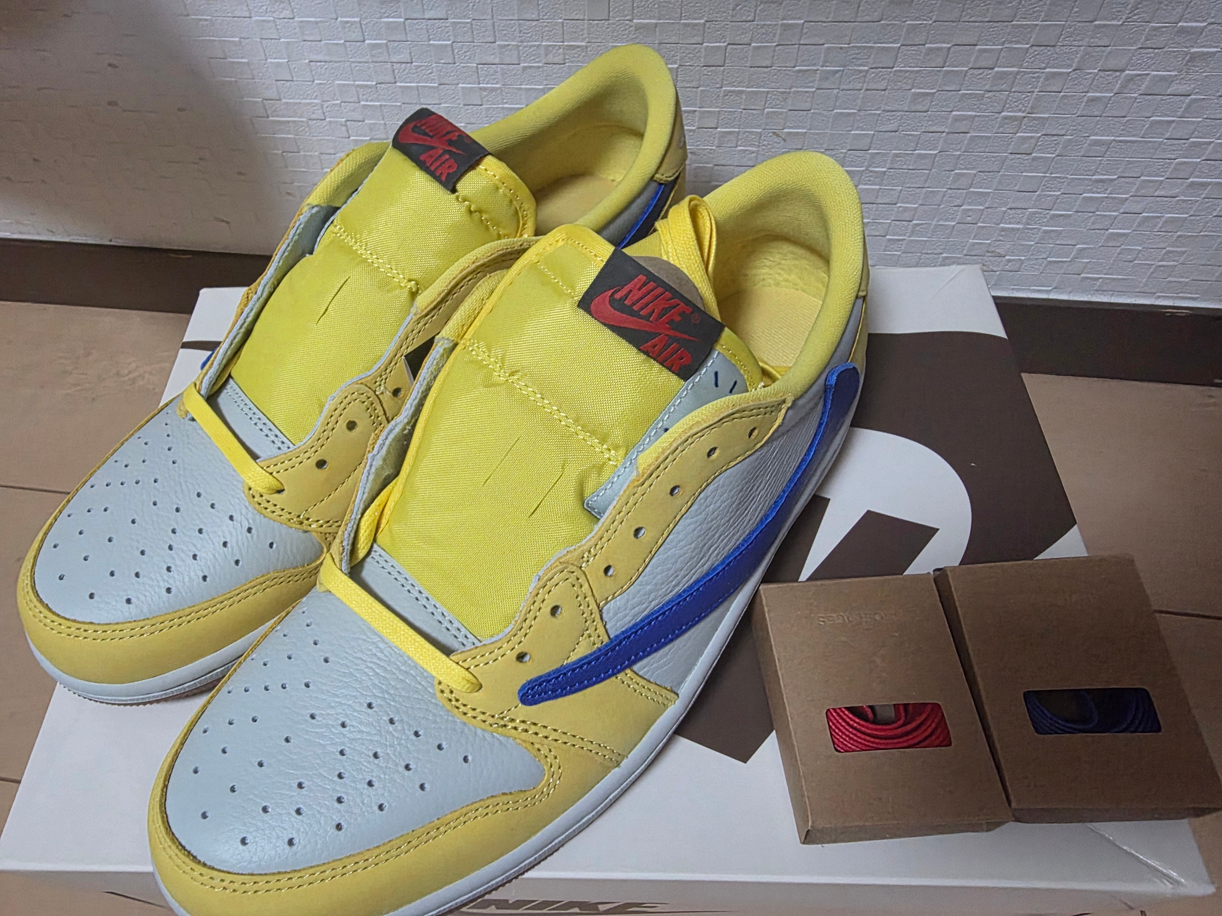 Travis Scott × Nike Women's Air Jordan 1 Retro Low OG "Canary"