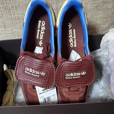 Wales Bonner × adidas Samba Nylon Low "Fox Brown/Sandy Beige/Lucky Blue"