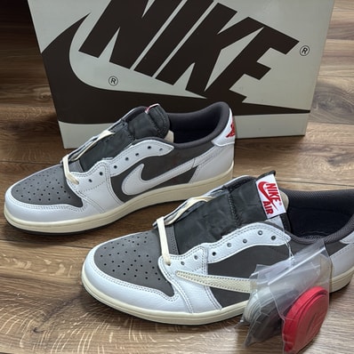 Travis Scott × Nike Air Jordan 1 Low OG SP "Reverse Mocha/Sail and Ridgerock"