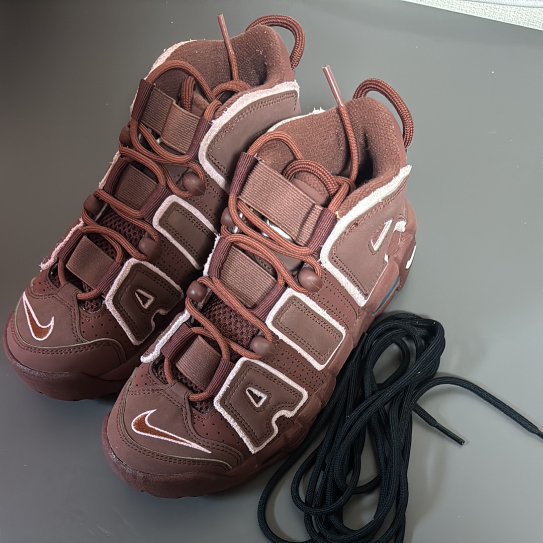 ナイキ エアモアアップテンポ '96 "ダークポニー アンド ソフトピンク"