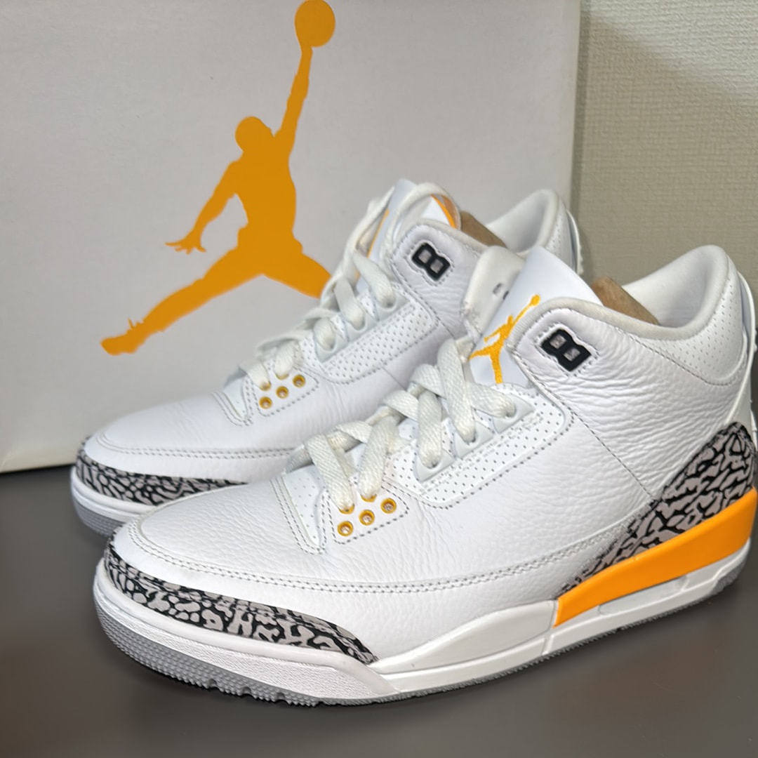 ナイキ ウィメンズ エアジョーダン3 レトロ "レーザーオレンジ"