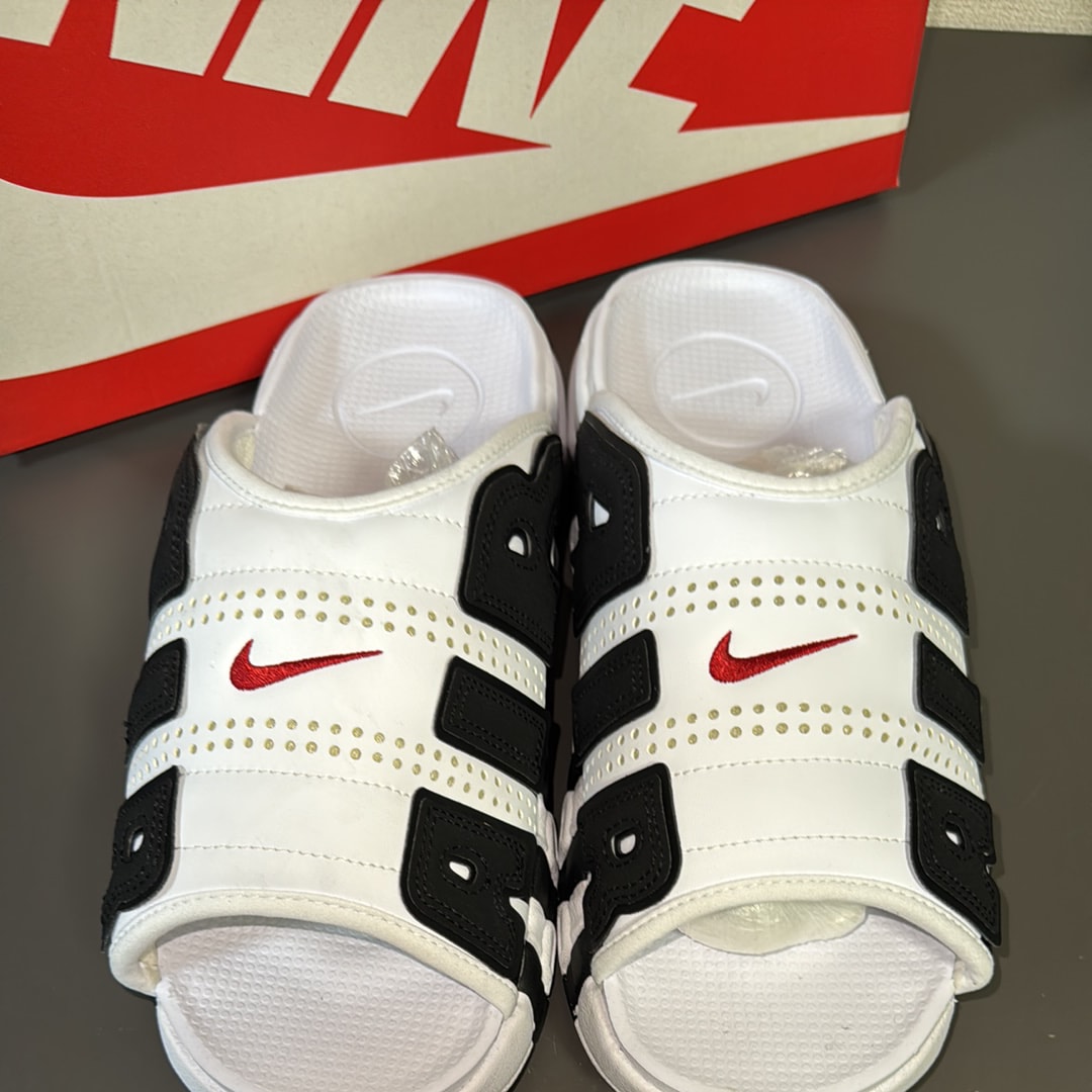 Nike Air More Uptempo Slide "White and Black"