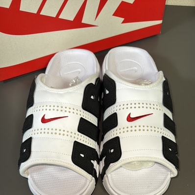 Nike Air More Uptempo Slide "White and Black"